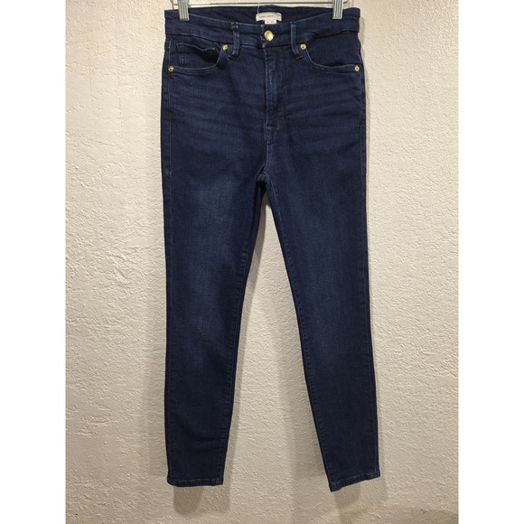 Good American Denim - Good American Good Waist Skinny Jeans Dark Indigo Blue High Rise Size 6 /28